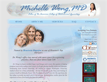 Tablet Screenshot of michellewongmd.com